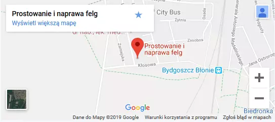 Mapka dojazdowa do Naprawa Falg Klewicz